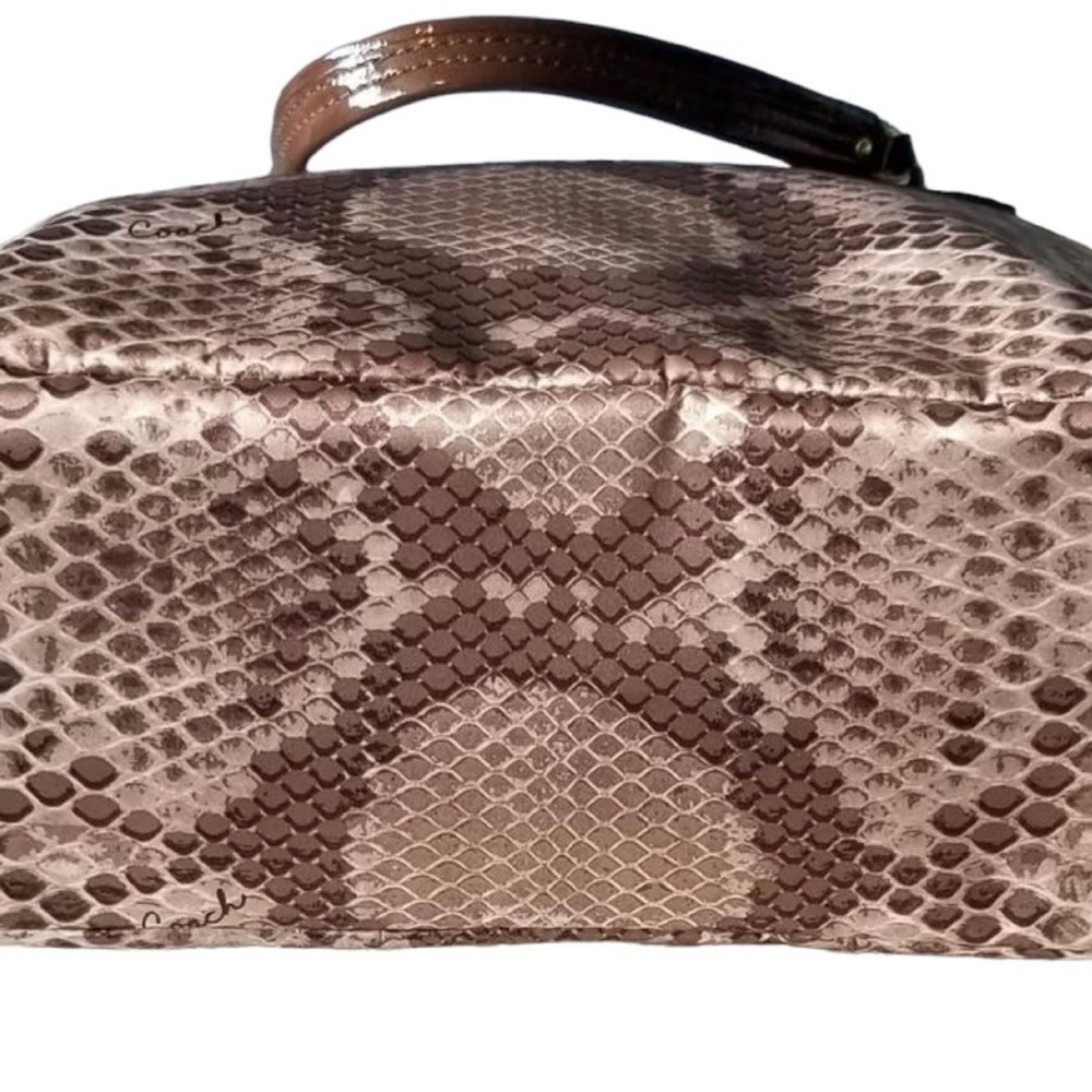 Coach Madison Python Sateen Shoulder Bag #20482 - image 6